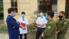 Đồng chí Nguyễn Anh Chuyên - Ủy viên BCH Đảng bộ tỉnh, Bí thư Huyện ủy Bảo Yên kiểm tra công tác PC dịch bệnh Covid-19.