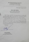 Thư chúc mừng của Vụ trưởng Vụ Thư viện - Bộ Văn hóa, Thể thao và Du lịch tới Bà: Phạm Thị Bích Dung - Giám đốc Thư viện tỉnh Lào Cai