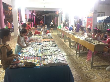 Phục vụ lưu động tại Cung thiếu nhi tỉnh