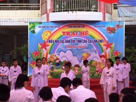 Sôi động Trại hè Thiếu nhi các dân tộc tỉnh Lào Cai lần thứ I năm 2017
